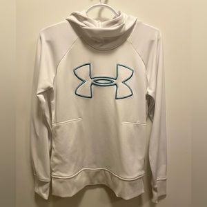 UnderArmour Coldgear white and baby blue